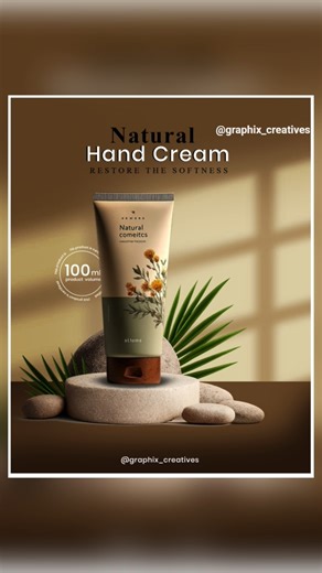 Handcream poster Design in photoshop #trendingshorts #ytshorts #youtubeshorts #photoshop