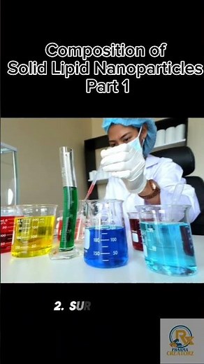 Composition of Solid Lipid Nanoparticles -By Prof. Ashish Baldi #drugdelivery #slns