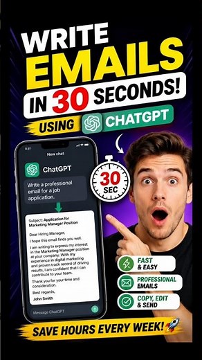 Write Any Email in 30 Seconds with ChatGPT 🤯
