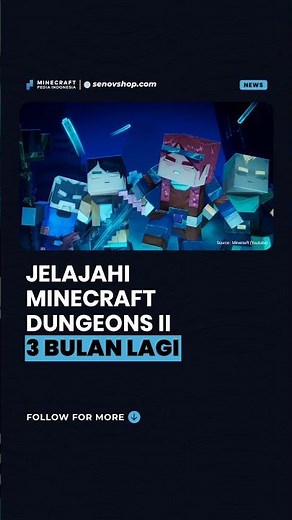 Trailer Minecraft Dungeons 2 ✨ #minecraft #minecraftindonesia #minecraftpedia