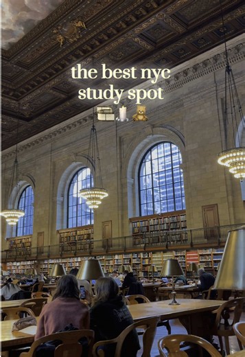 📍New York Public Library - Stephen A. Schwarzman Building (Rose Reading Room)#study