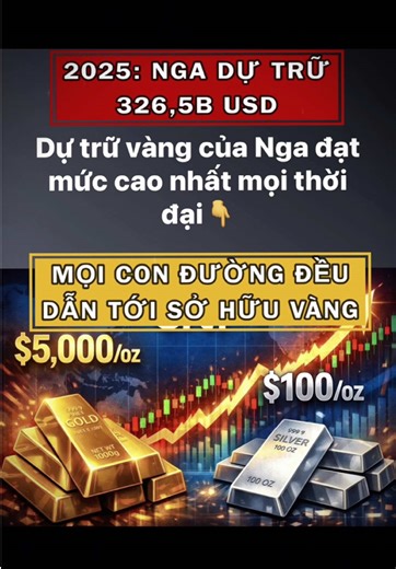 🔥 QUÁ NÓNG: 21/1/2026: Vàng tăng dựng đứng tạo lập đỉnh mới mỗi ngày. Nga đạt dựa trữ Vàng cao nhất mọi thời đại 💯 Mọi con đường đều dẫn tới SỞ HỮU VÀNG ‼️ 👉Vàng thế giới vượt 4,850 USD/ ounce 👉SJC: MUA 168,7 TRIỆU - BÁN 170,7 TRIỆU 👉BTMC: MUA 167,7 TRIỆU - BÁN 170,7 TRIỆU 👉BTMH: MUA 167 TRIỆU - BÁN 170 TRIỆU 👉DOJI:MUA 165,5 TRIỆU - BÁN 168,5 TRIỆU #giavanghomnay #giavangvietnam #xauusd #dutruvang #xuhuong