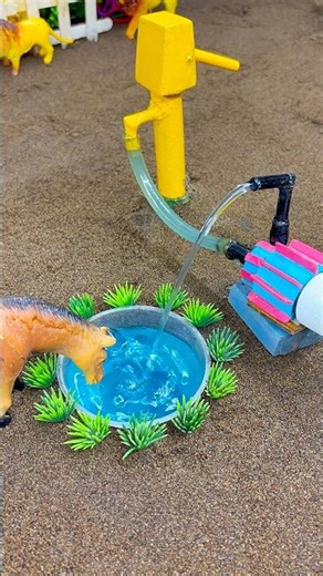 Horse Drinking Clean Water | Mini Water Pump Science Project |#shorts #yputubeshorts