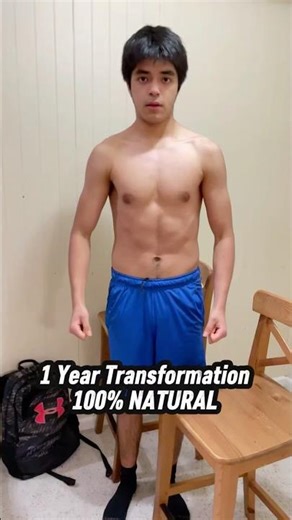 Average Guy, Insane 1 Year Transformation #gym #fitness
