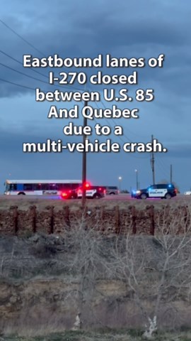 Crash closes eastbound I-270