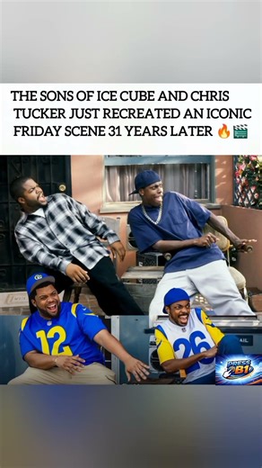 The Friday scene, 31 years later. 🎬🍿 Sons took over the legacy! 🔥#fridaymovie