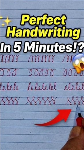 Perfect Handwriting in 5 Minutes!? 😱✍️