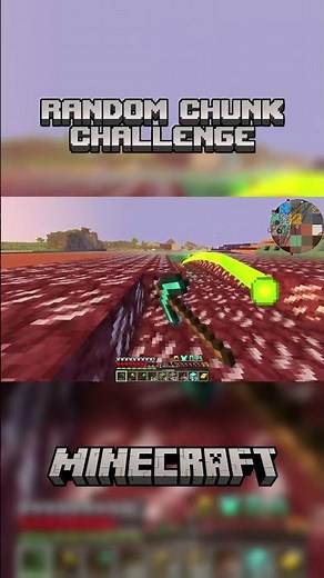 enchanting in Random Chunk 🎲 #Minecraft #MinecraftChallenge #RandomChunk #Gaming