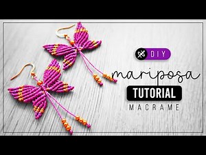 DIY Butterfly » 🦋 tutorial | how to make butterfly earrings with thread | DIY ● Macrame butterfly...