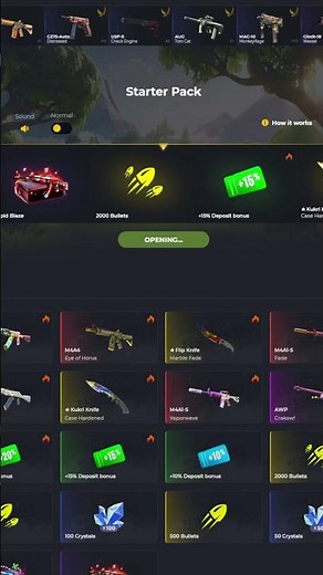 Free Bonus Case on FarmSkins - Starter Pack - Use Code YT25 to Redeem