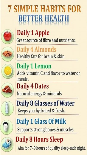 7 Daily Habits That Can Improve Your Health! 🌿