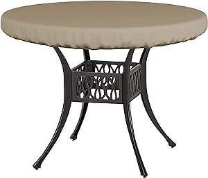 Covers & All Round Table Top Cover, 12 Oz Waterproof UV & Weather Resistant Patio Table Cover, Outdoor Table Cover for Patio Outdoor Furniture & Coffee Table (36" Dia x 4" H Inches, Beige)