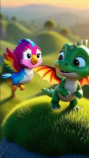 Pixel Dragon’s First Flight 🐉 | 3D Pixar-Style Animation Short