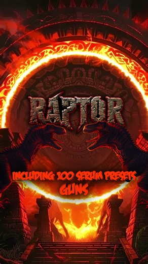 Dubstep Producers! 🦖 Tired of 𝘄𝗲𝗮𝗸 𝗱𝗿𝗼𝗽𝘀 𝗮𝗻𝗱 𝗴𝗲𝗻𝗲𝗿𝗶𝗰 𝗽𝗿𝗲𝘀𝗲𝘁𝘀? It’s time to unleash 𝗥𝗔𝗣𝗧𝗢𝗥! ⚡🔥 𝗥𝗔𝗣𝗧𝗢𝗥 is designed to dominate the Tearout and Riddim scene with untamed aggression and cutting-edge production tools. 𝗪𝗵𝗮𝘁’𝘀 𝗜𝗻𝘀𝗶𝗱𝗲? 🧨 𝟭𝟬𝟬 𝗦𝗲𝗿𝘂𝗺 𝗣𝗿𝗲𝘀𝗲𝘁𝘀: Bass, Gunshot Bass, Sustains, Reese, and FX 🦴 𝟭𝟯𝟳 𝗦𝗮𝗺𝗽𝗹𝗲𝘀: Metal Vocals, Bass Loops, Layers, Intro Bass, and more 🛠 𝗥𝗮𝗽𝘁𝗼𝗿 𝗣𝗵𝗮𝘁 𝗥𝗮𝗰𝗸: Instantly beef up your b
