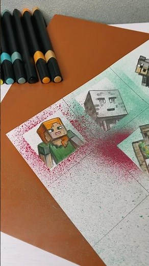 Drawing Minecraft #arteasy #art #ardrawing #minecraft #minecraftart