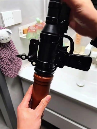 How should you respond when I take out my bazooka water gun?