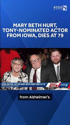 Mary Beth Hurt, Tony-nominated Broadway and film actor from Iowa, dies at 79