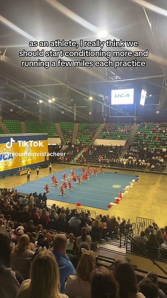 oops who said that 👀 #cheer #highschoolcheer #sidelinecheer #competitioncheer #stunt #gameday #UCA #stunting #tumbling #jumps #pyramid #viral