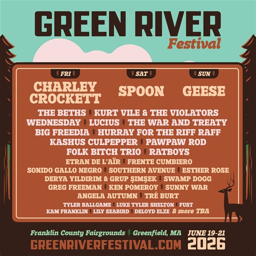 Green River Festival Unveils 40th Annual Lineup: Geese, Spoon, Charlie Crockett, Kurt Vile, Lucius, Wednesday and More