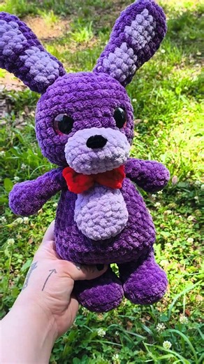 💜🖤💜 Crochet Bonnie Bunny 💜🖤💜 #crochet #fnaf #handmade #cute #amigurumi #plush