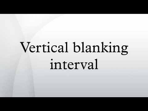 Vertical blanking interval