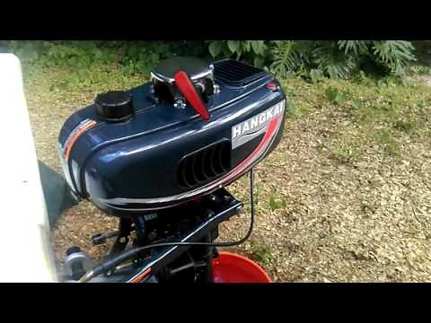 Hangkai 3.5 hp outboard boat motor test