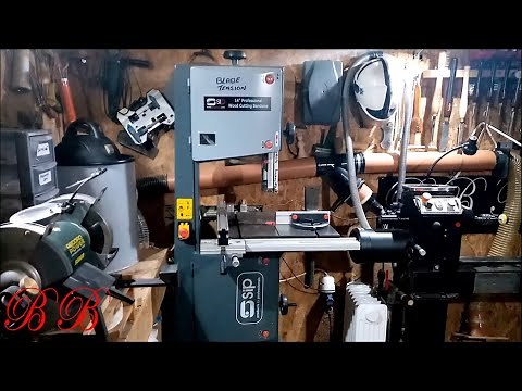 SIP 1444 Professional 14 inch bandsaw review / wood turning