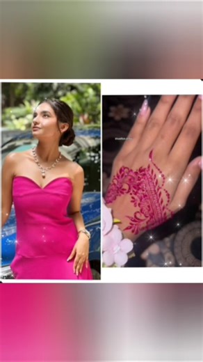 Anushka sen and mahendi design||Maine payel hai chhankai song||short#viral#trending