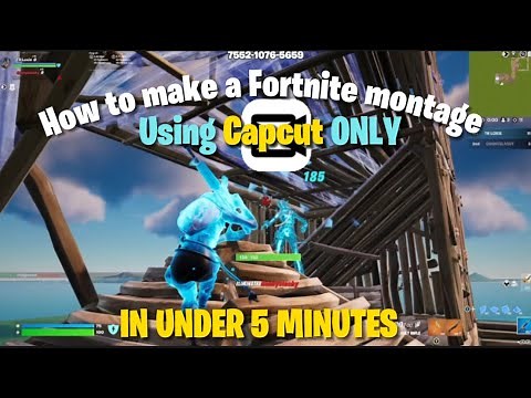 How to make a Fortnite montage on capcut | FULL TUTORIAL