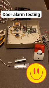 Door alarm testing . # #electrician #relay #panelboard #control #power #technician # | Electricians Guide
