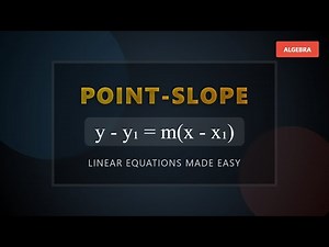 Point-Slope Form Explained: The Easy Way to Write Linear Equations