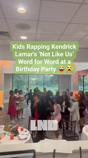 Kids Rapping Kendrick Lamar's ‘Not Like Us’ Word for Word at a Birthday Party 😂😭 | Live N' Direct Hip Hop