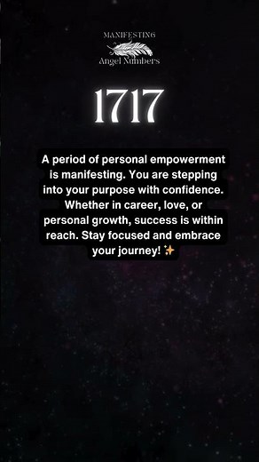 What is the meaning of 1717 ⭐️ Manifesting Angel Numbers Meanings Numerology