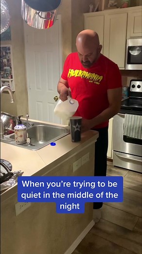 Trying to be quiet at 3am #fail #shhh #noise #cowboys #cup