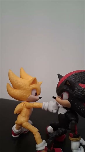 sonic and shadow stop motion fight #sonicthehedgehog #sega #sonic
