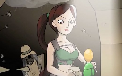 大爷喝下神奇药水，变身成青春妙龄女子