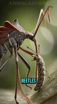 Wheel Bug – Nature’s Spiked Assassin 🛞🪲 | Deadly Insect Facts #insects #wheelbug #wildlife