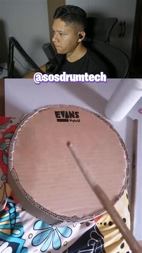 Listen to the sound of this cardboard box! #drummer #drums #drumkit