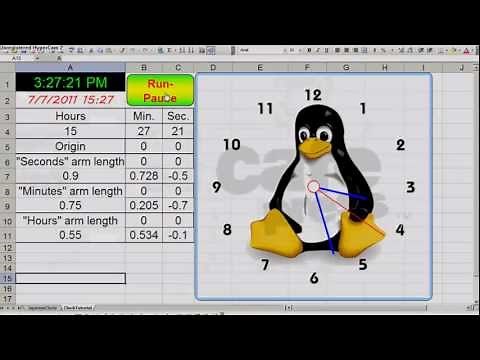 An Analog Clock in Excel