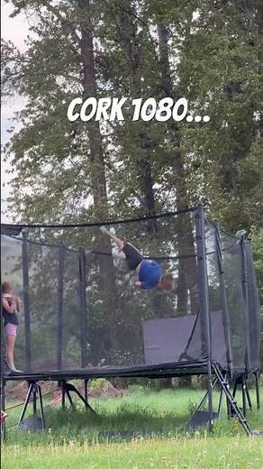 Little man is getting around 3x practicing a cork 1080.