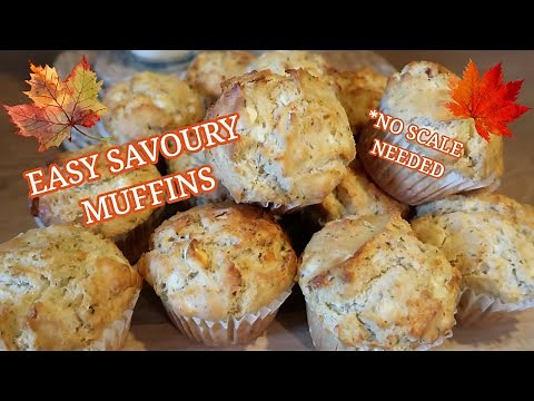 EASY SAVOURY MUFFINS RECIPE | Perfect for freezing & batch cooking!