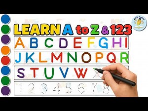 Learn A to Z Alphabets and Numbers 1 to 10 | ABC 123 Tracing and Writing for Kids |Little Mango Kids
