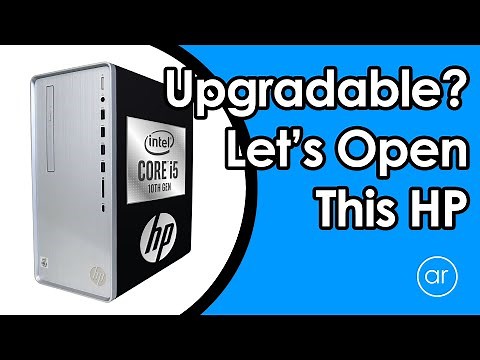 How to Open and Upgrade an HP Pavilion with a 10th Generation Intel i5-10400 (TP01-1016)