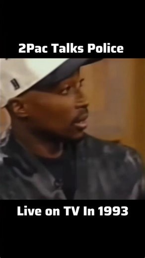 2Pac Talks Police On Live TV In 1993 🐐 #2pac #tupac #hiphop #rap #activism