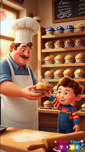 Meet the Muffin Man! 🧁 | muffin time 🍩 Nursery Rhyme #ytshorts #shorts #nurseryrhyme #muffinman