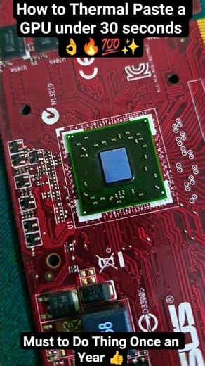 how to thermal paste a gpu 🔥💯✨️👌 #ytshorts #youtubeshorts #pc #gaming #viral #trend #trending
