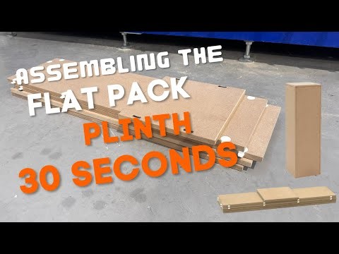 Build a Professional Display Plinth in 30 Seconds (Tool-Free Flat Pack)