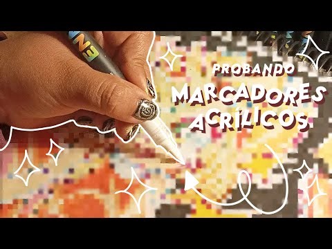 Intento PINTAR con MARCADORES ACRÍLICOS de ENMY ☆ by Mino_4rtx ﾉ⁠*⁠.⁠✧ Acrylic Markers Unboxing