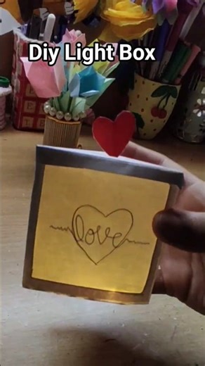 Diy magic light box #craft#diy#giftcardidea#lightbox #giftbox#magicbox
