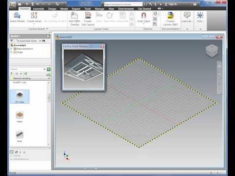 How to create a Factory Layout and place 3D Assets